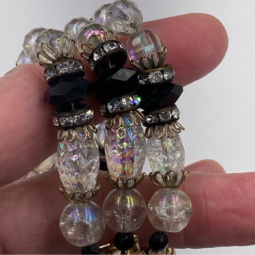Fabulous Vintage Hobe’ Czech Glass Glass Bead Bracelet - Picture 4 of 6